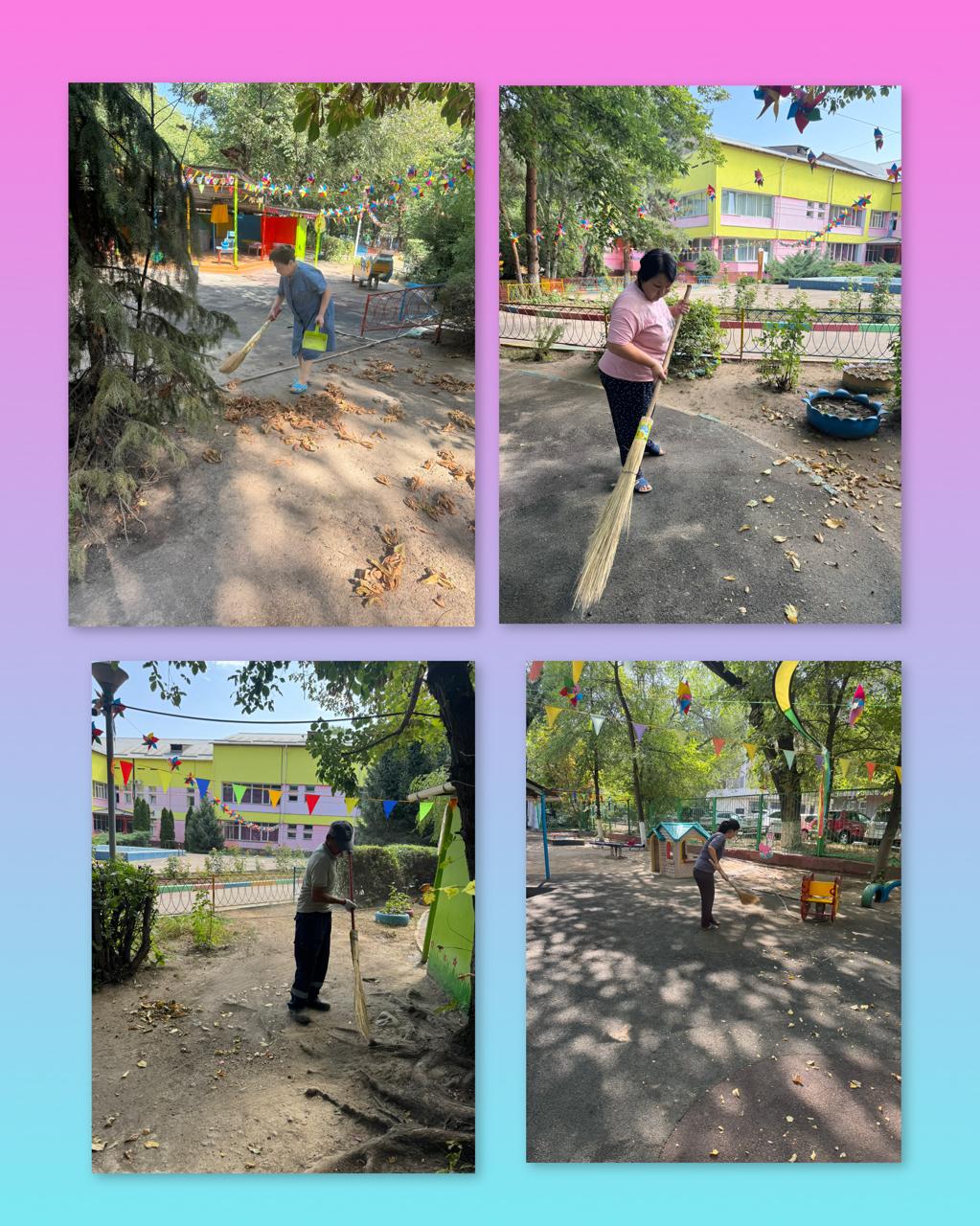 ТазаҚазақстан акциясы аясында КМҚК "№18 бөбекжай-балабақшасы" ұжымы сенбілік жасады.